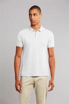 Camisa Polo Piquet Premium Slim Fit - Branco