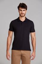 Camisa Polo Piquet Premium Slim Fit - Preto