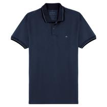 Camisa Polo Piquet Premium Slim Masculina Malwee Ref. 133946 Cor:Azul marinho D038LTamanho:GG