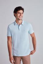 Camisa Polo Piquet Slim Fit - Azul Céu Camisa Polo Piquet Slim Fit - Azul Céu