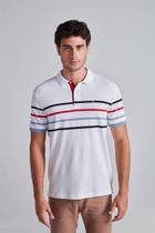 Camisa Polo Piquet Slim Fit - Branco