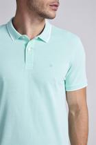 Camisa Polo Piquet Slim Fit - Verde Claro Camisa Polo Piquet Slim Fit - Verde Claro