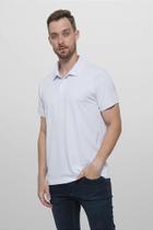 Camisa Polo Piquet Sublimática 100% Poliéster Branca - Ideal para Sublimação