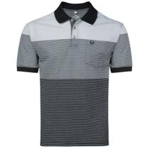 Camisa Polo Plus Masc. Listrada C/ Bolso Vilejack VMPG0105