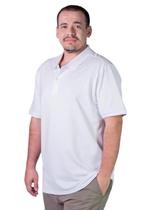 Camisa Polo Plus Size Manga Curta Masculina 007000009 Ogochi Branca