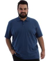 Camisa Polo Plus Size Masculina com Bolso Basica Jeans Camisa Polo Plus Size Masculina com Bolso Basica Jeans