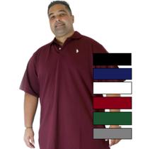 CAMISA POLO PLUS SIZE Masculina Malha Piquet Algodão Tamanho Grande Especial