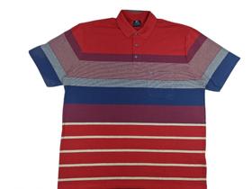 Camisa Polo Plus Size Masculino, 2733 c/listras e botões personalizados