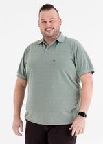 Camisa Polo Plus Size Mesclada Camisa Polo Plus Size Mesclada