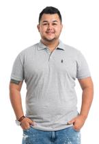 Camisa Polo Plus Size Piquet Algodão poliester