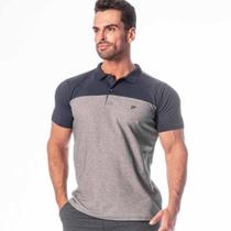 Camisa Polo Poker Piquet Com Recorte Scale Masculina