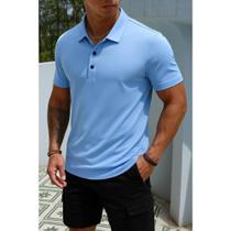 Camisa Polo Premium Masculina Importada Alta Qualidade Respiravel Poliamida Tecido Gelado Moderna