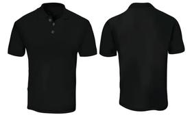 Camisa polo preta Rocha store
