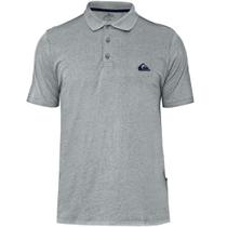 Camisa Polo Quiksilver Embroidery Piquet Cinza Mescla