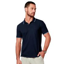 Camisa Polo Regular Dudalina Ve25 Azul Masculino