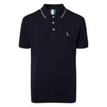 Camisa Polo Reserva Enxuto Friso Único Masculino Preto Camisa Polo Reserva Enxuto Friso Único Masculino Preto