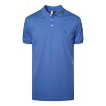 Camisa Polo Reserva Friso Duplo Masculina Azul Carbono