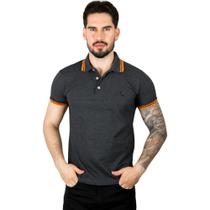 Camisa Polo Reserva Frisos Chumbo