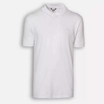 Camisa Polo Reserva Piquet Algodão PIMA Masculina Branca