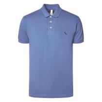 Camisa Polo Reserva Piquet Basica Masculina Azul Atlantico