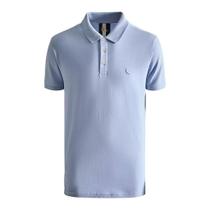 Camisa Polo Reserva Piquet Clássica Algodão Azul Claro Camisa Polo Reserva Piquet Clássica Algodão Azul Claro