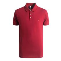 Camisa Polo Reserva Piquet Clássica Algodão Masculino Bordô Camisa Polo Reserva Piquet Clássica Algodão Masculino Bordô