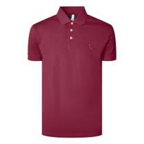 Camisa Polo Reserva Piquet Classica Masculina Bordô Camisa Polo Reserva Piquet Classica Masculina Bordô