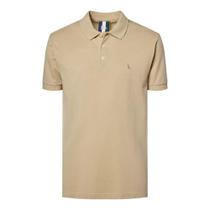 Camisa Polo Reserva Piquet Classica Masculino Bege Gengibre