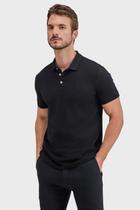 Camisa Polo Reserva Piquet Clássica Preta - Cor Preto - Tamanho XL/GG Camisa Polo Reserva Piquet Clássica Preta - Cor Preto - Tamanho XL/GG