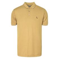 Camisa Polo Reserva Piquet Denali Masculina Amarelo Queimado
