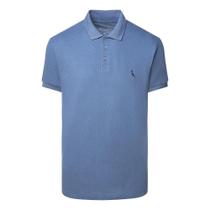 Camisa Polo Reserva Regular Gola Denim Azul Atlantico