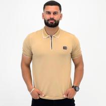 Camisa Polo Sallo com Zíper Manga Curta Masculina