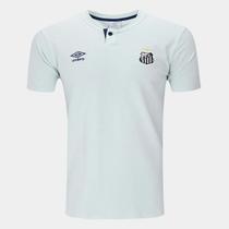 Camisa Polo Santos 24/25 Viagem Umbro Masculina - Cinza