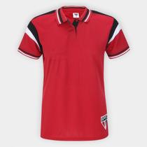 Camisa Polo São Paulo Emboss Lotus Feminina