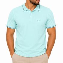 Camisa Polo Slim Manga Curta Masculina Ogochi 007494015 Verde Camisa Polo Slim Manga Curta Masculina Ogochi 007494015 Verde