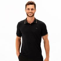 Camisa Polo Slim Manga Curta Masculina Ogochi 007554103 Preta Camisa Polo Slim Manga Curta Masculina Ogochi 007554103 Preta