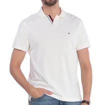 Camisa Polo Tommy Hilfiger Bold GS Collar Off White