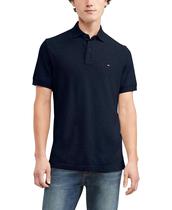 Camisa Polo Tommy Hilfiger Classic Fit Masculina - Azul Marinho - Tamanho XS