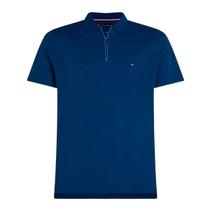 Camisa Polo Tommy Hilfiger Cotton Modal Zip Azul