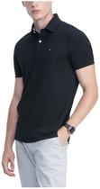 Camisa polo Tommy Hilfiger de manga curta para homens Dark Sable XS