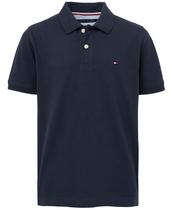 Camisa polo Tommy Hilfiger para meninos de manga curta Ivy Navy 4Y