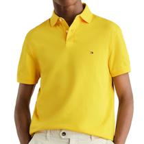 Camisa Polo Tommy Hilfiger Regular Amarela