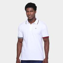 Camisa Polo Tommy Hilfiger Slim Flag Cuffs Masculina