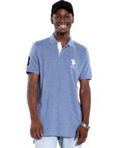 Camisa Polo U.S. Polo Assn. Slim Fit Big Horse Azul