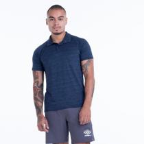 Camisa Polo Umbro Blend Masculina - Marinho+Cinza