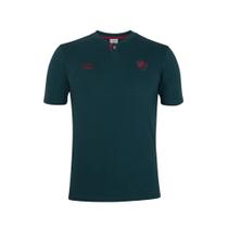 Camisa Polo Umbro Fluminense Viagem 2024 Masculina - Verde Escuro