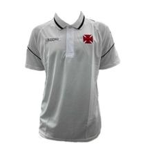 Camisa Polo Vasco da Gama Caravela Masculina Kappa - Branco+Preto