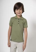 Camisa Polo Verde Infantil Banana Danger