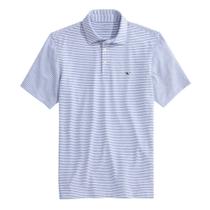 Camisa Polo Vineyard Vines Bradley Stripe Azul Yacht Grande Camisa Polo Vineyard Vines Bradley Stripe Azul Yacht Grande