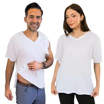 Camisa pós-cirúrgica Inspired Comforts com Snap Access White S